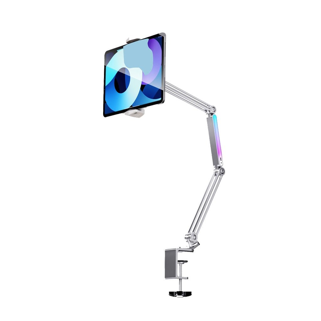 Porodo Multi Joint Aluminum Desk Mount RGB Phone Tablet Holder - Saif Al Najmi Kwlaptop standPorodoSaif Al Najmi KwPorodo Multi Joint Aluminum Desk Mount RGB Phone Tablet Holder